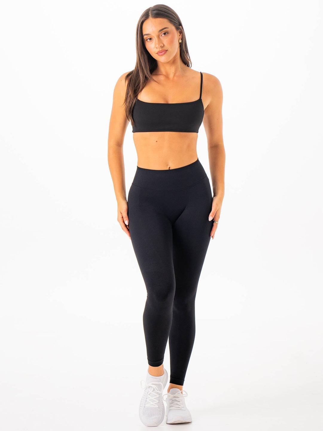 Boost V Back Leggings - Black Clothing Ryderwear 