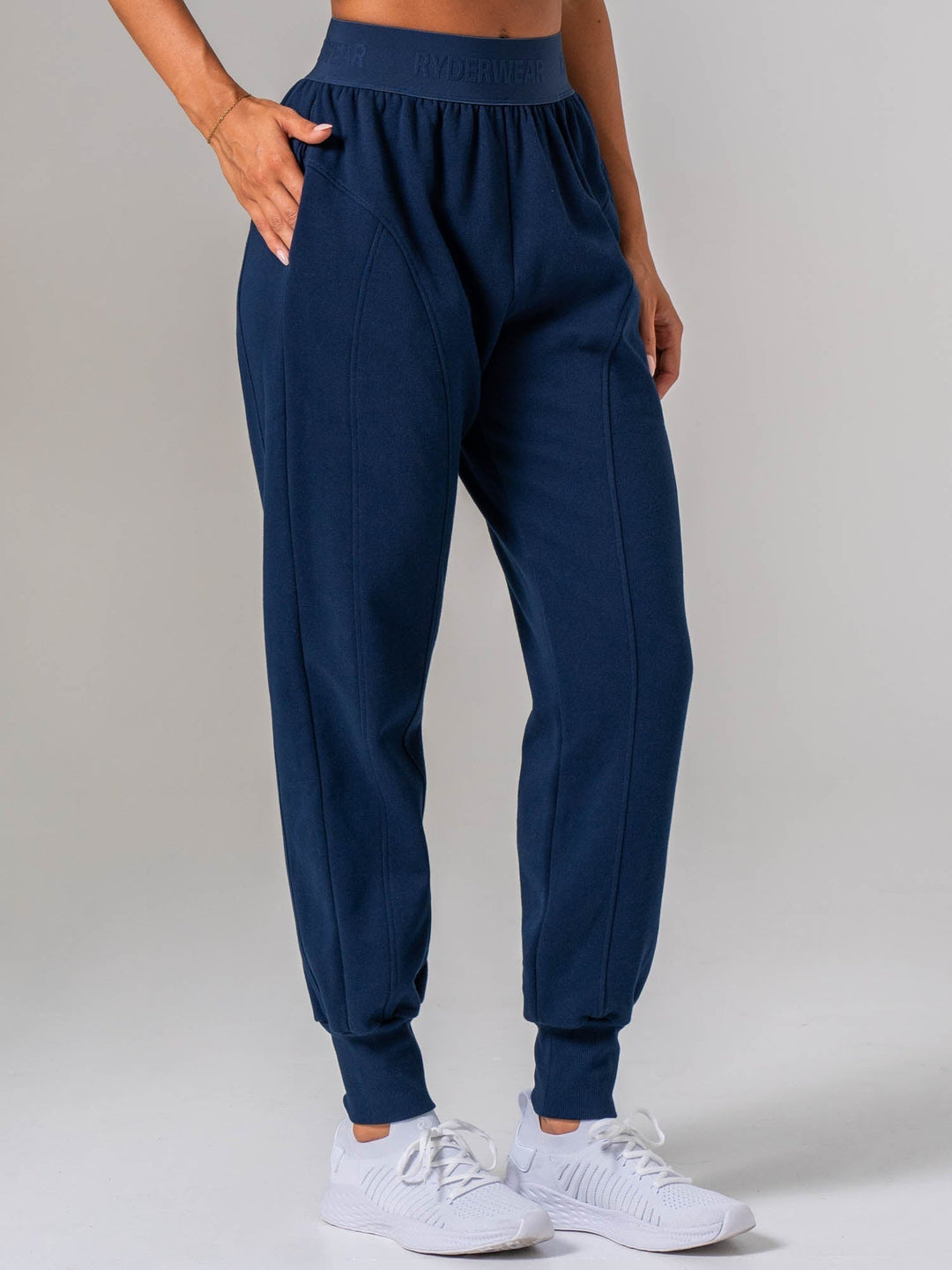 Contour Track Pants - Navy Clothing Ryderwear 
