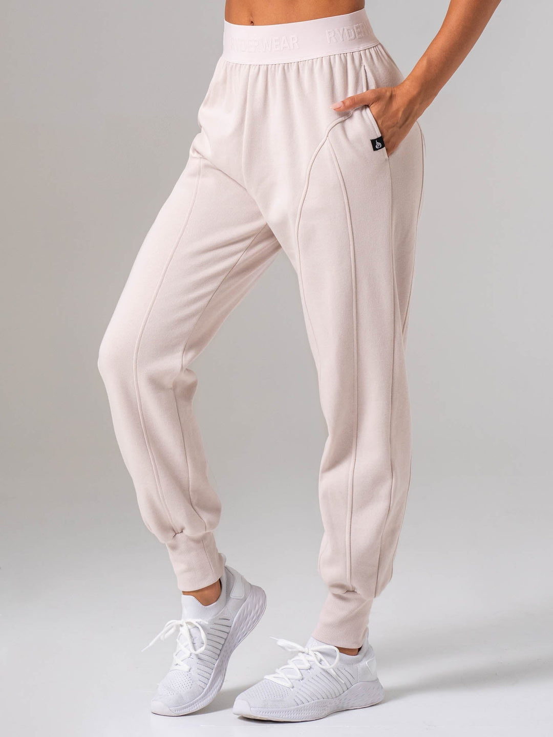 Contour Track Pants - Oatmeal Clothing Ryderwear 
