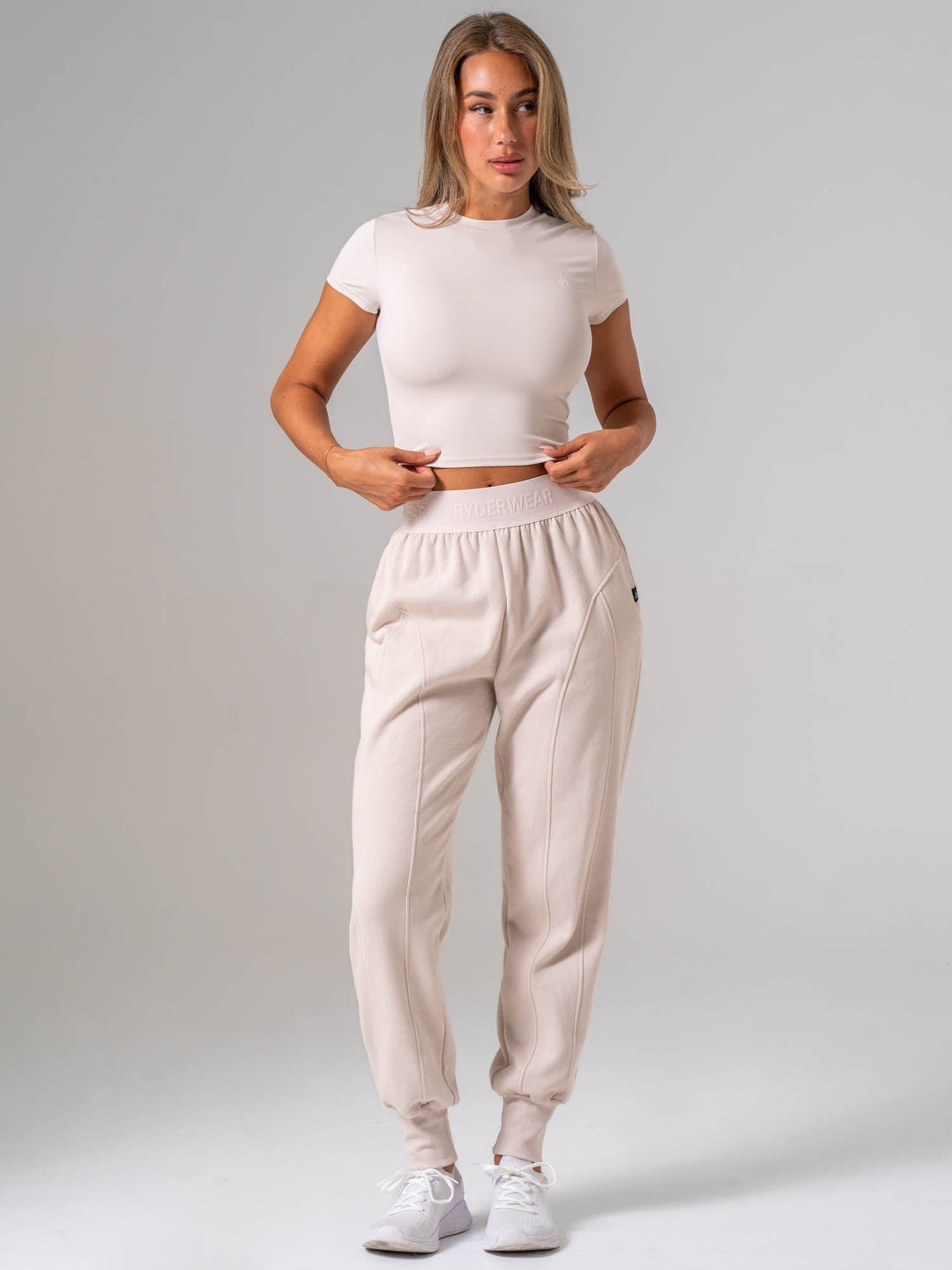 Contour Track Pants - Oatmeal Clothing Ryderwear 
