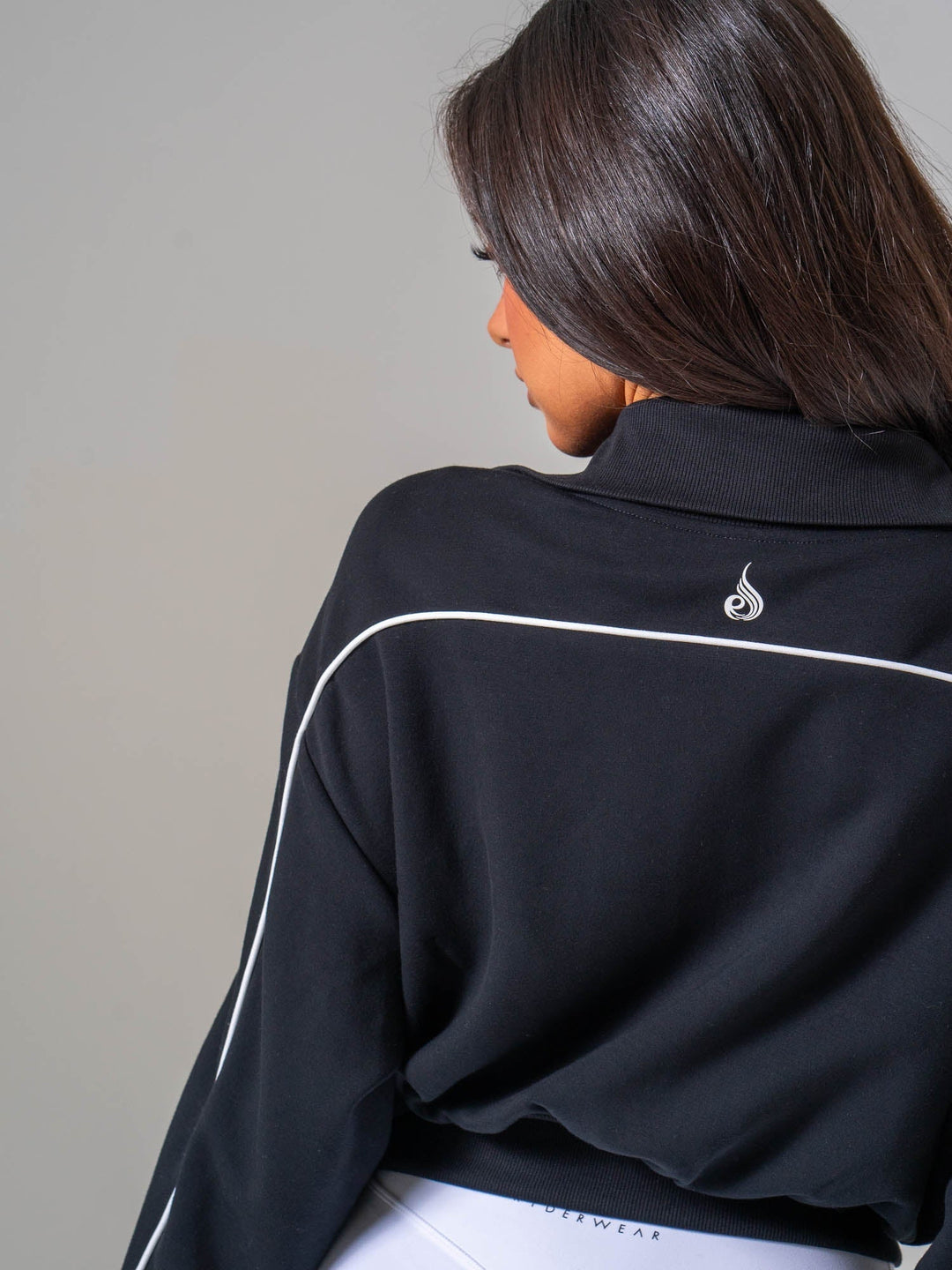 Contrast Track Jacket - Black/white Clothing Ryderwear 