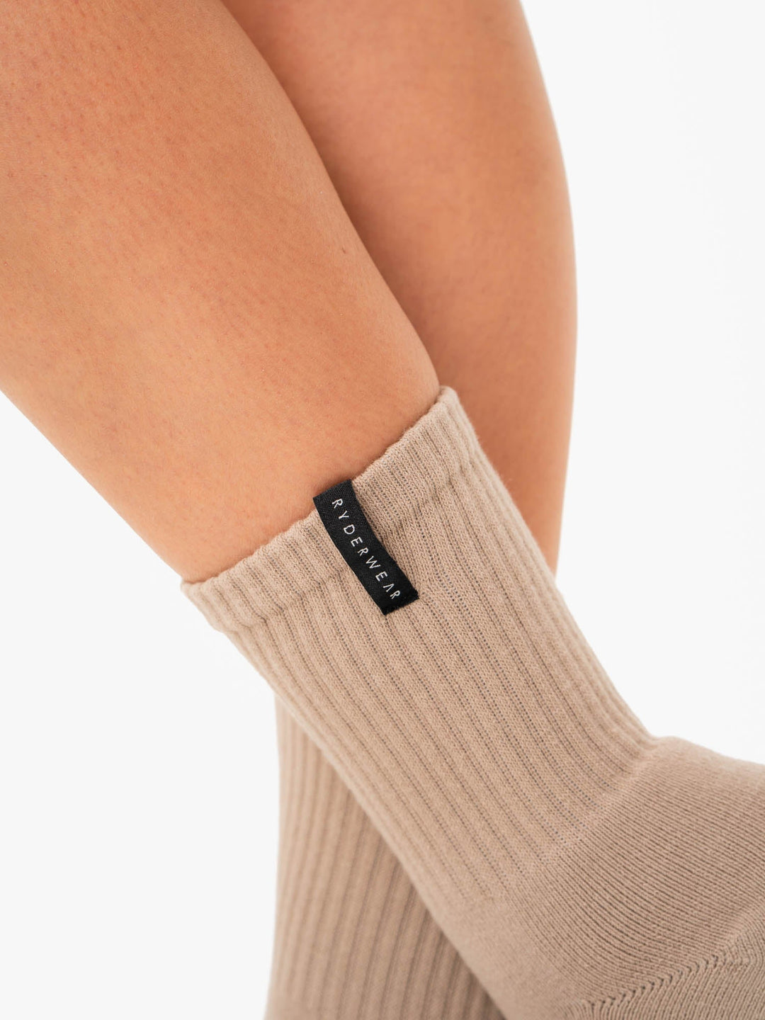 Crew Socks - Almond Accessories Ryderwear 