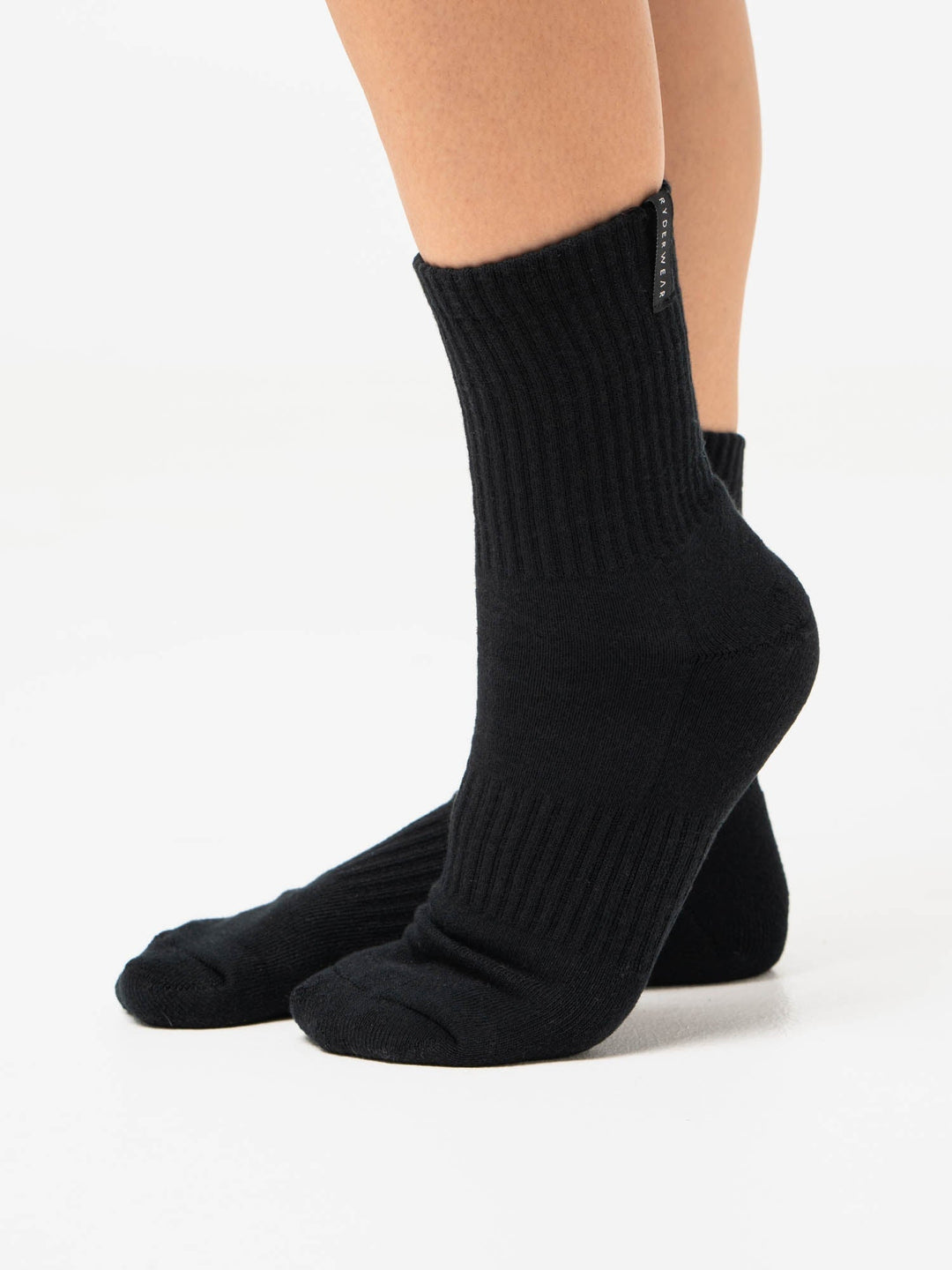 Crew Socks - Black Accessories Ryderwear 