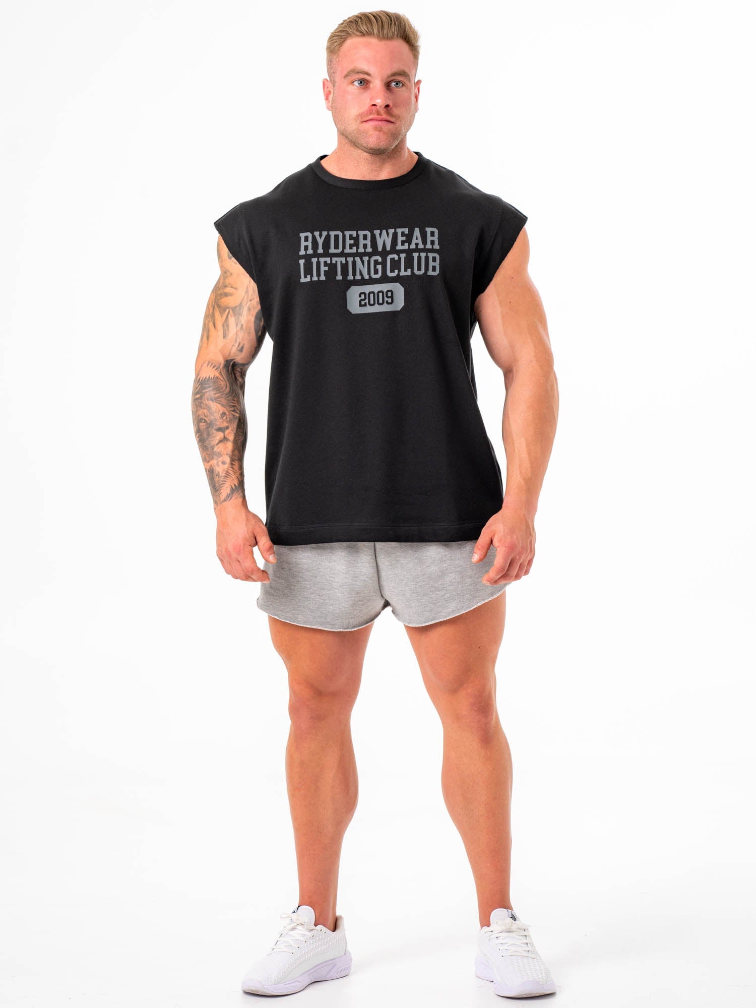 Cut Off Muscle Tank - Black - Ryderwear