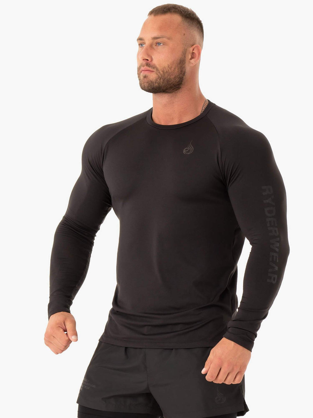 Duty Long Sleeve Top - Black Clothing Ryderwear 
