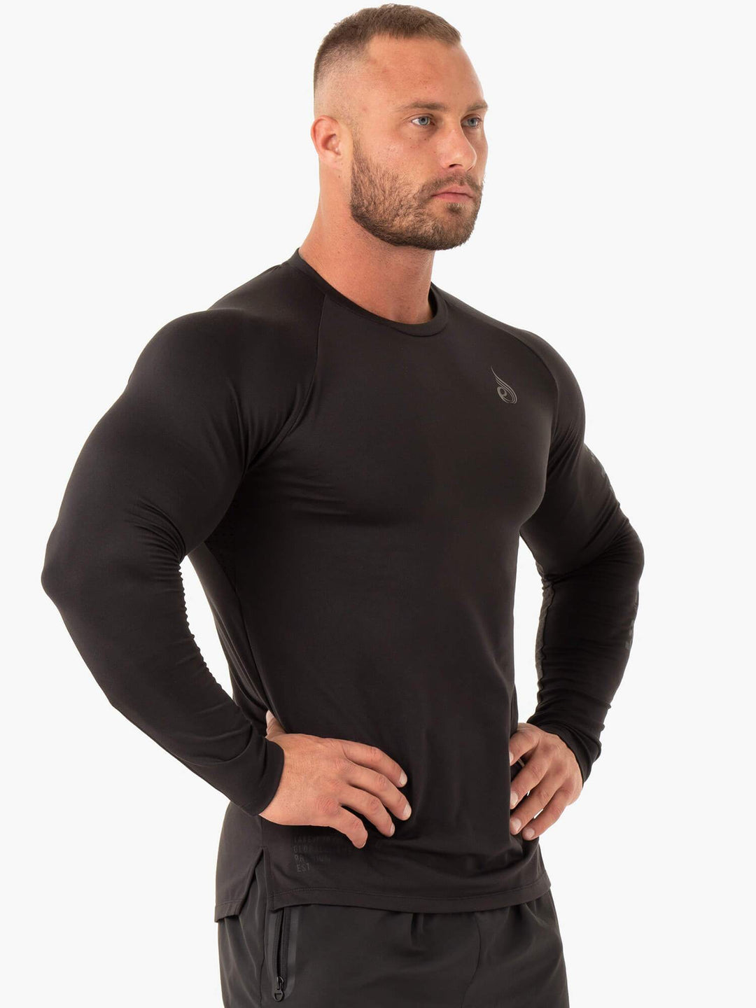 Duty Long Sleeve Top - Black Clothing Ryderwear 