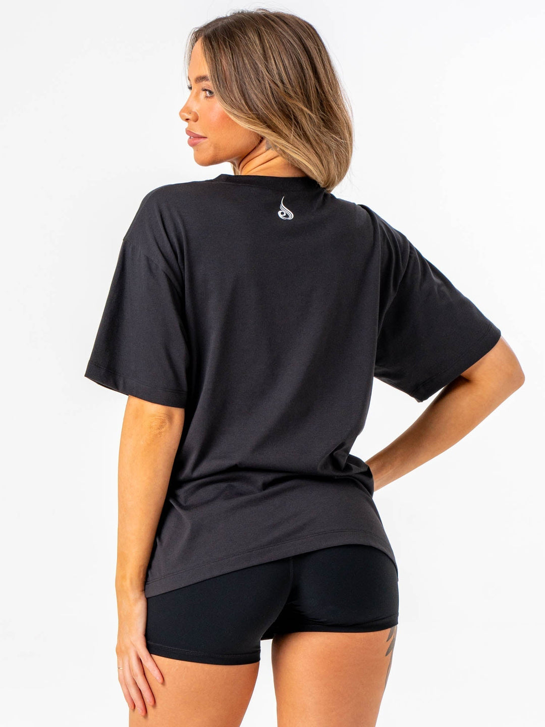 Emerge Oversized T-Shirt - Faded Black Clothing Ryderwear 