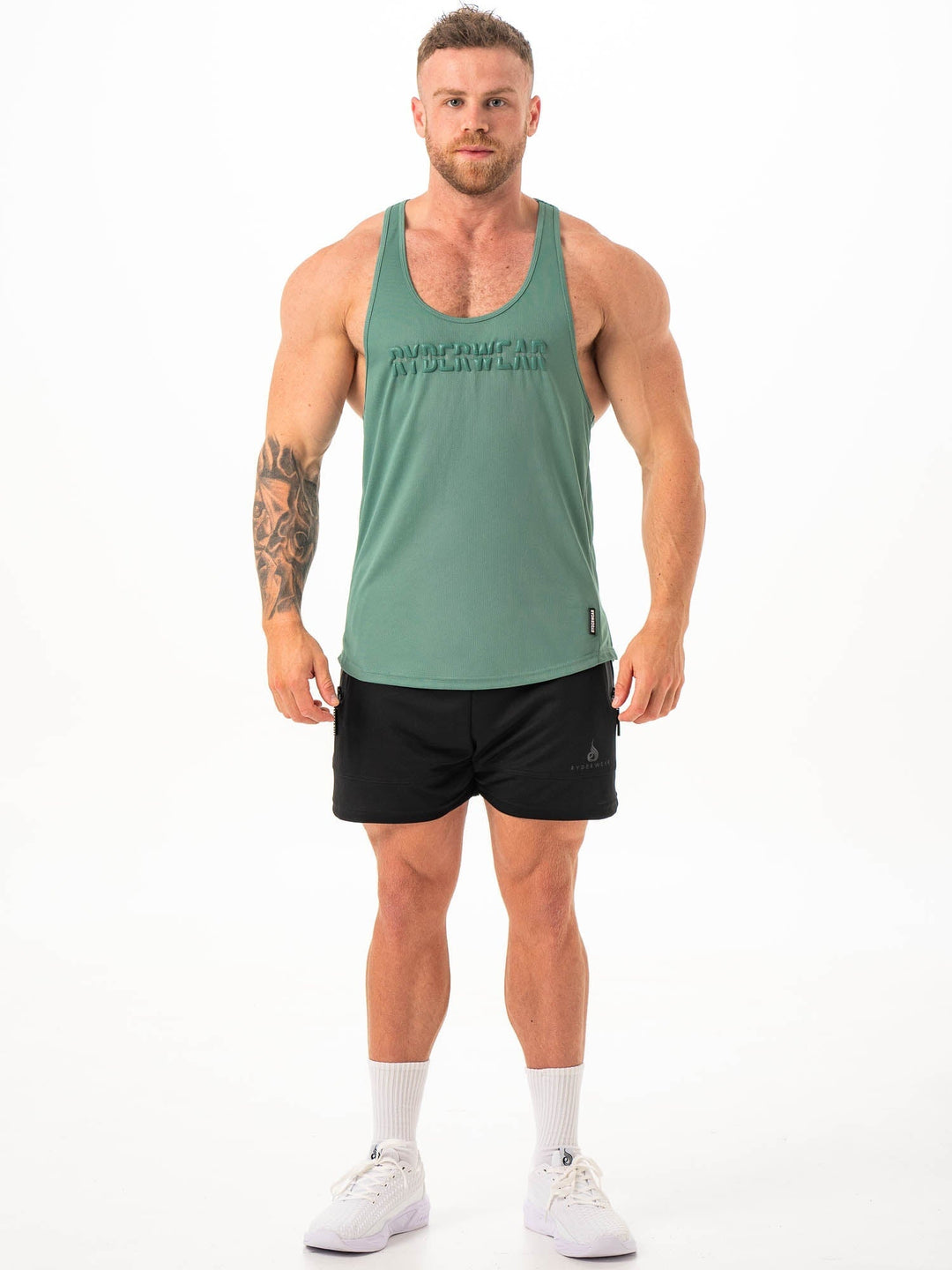 Energy Mesh T-Back - Fern Green Clothing Ryderwear 