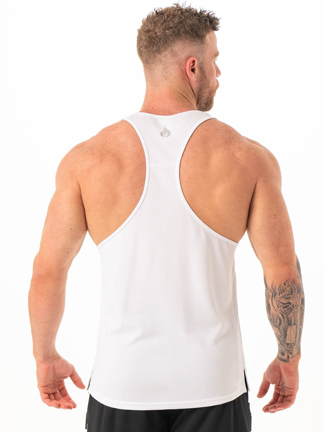 Energy Mesh T-Back - White Clothing Ryderwear 