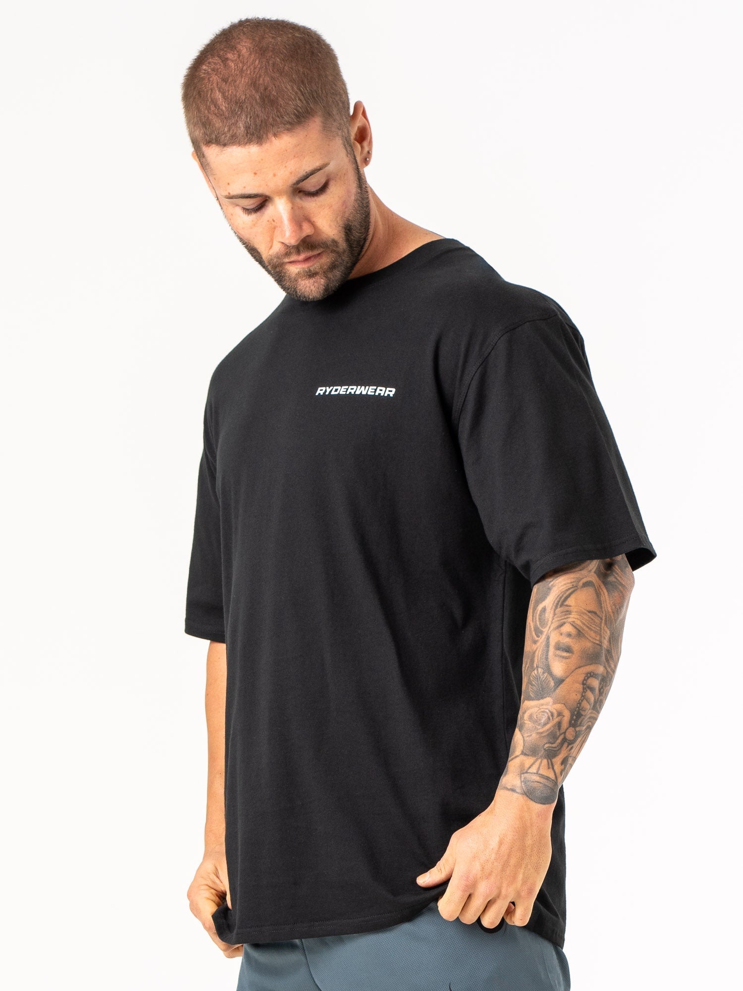 Energy Oversized T-Shirt - Black - Ryderwear