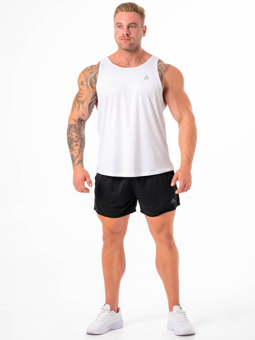 Flex Active Tank - White Clothing Ryderwear 