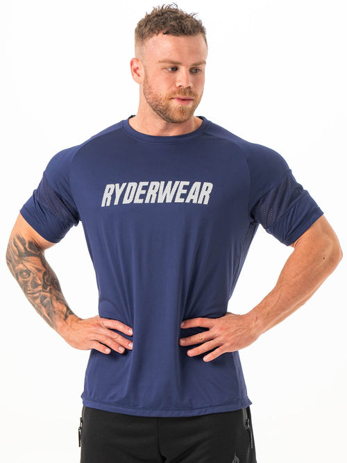 Flex Mesh T-Shirt Navy