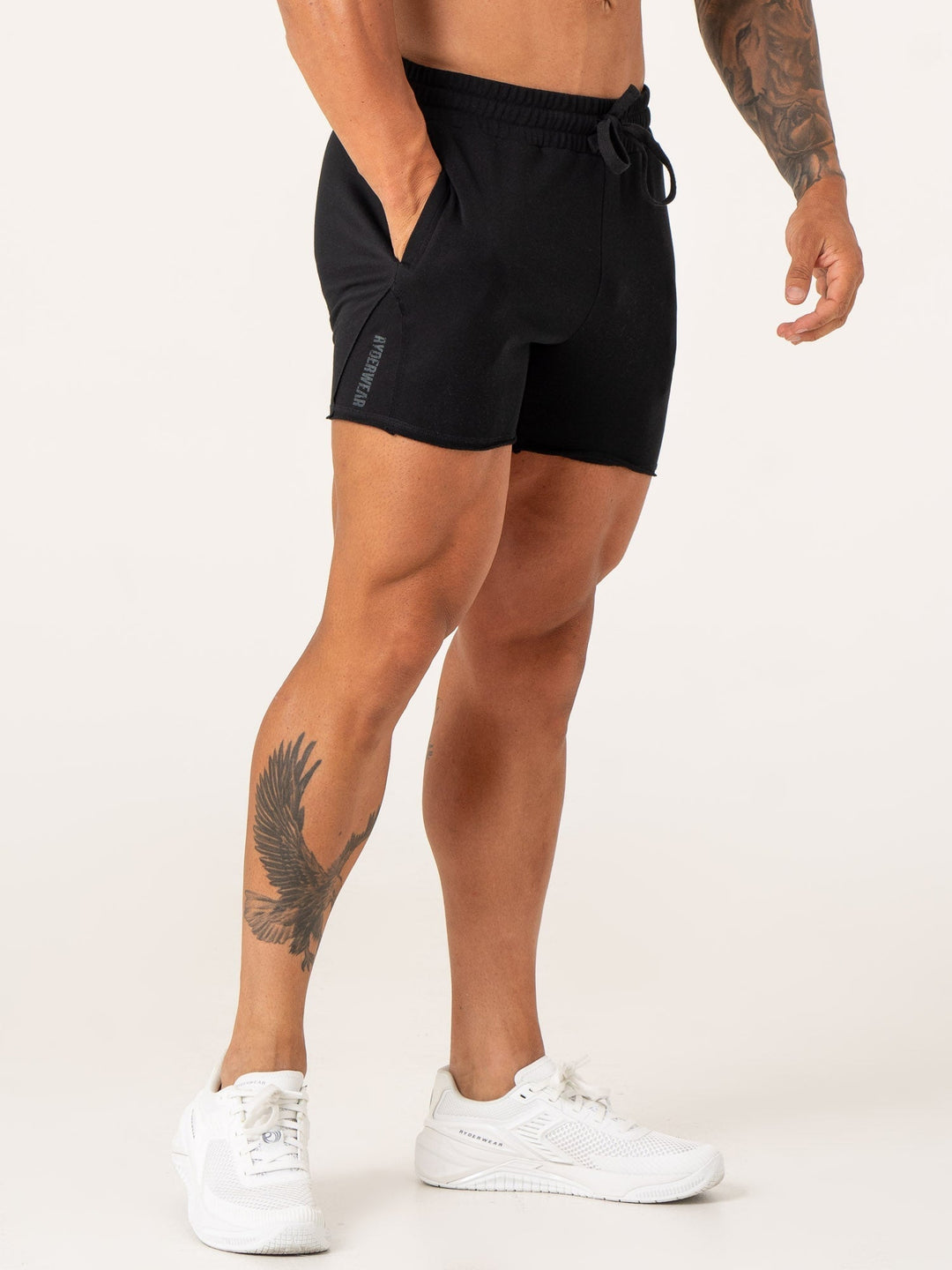 Force 5" Track Shorts - Black Clothing Ryderwear 