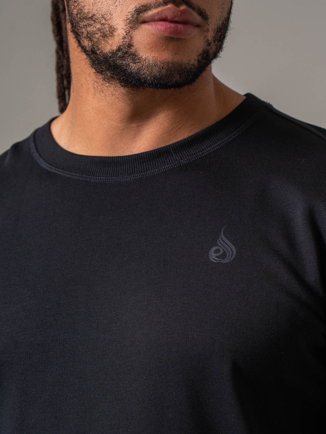 Force Crew Neck - Black Clothing Ryderwear 