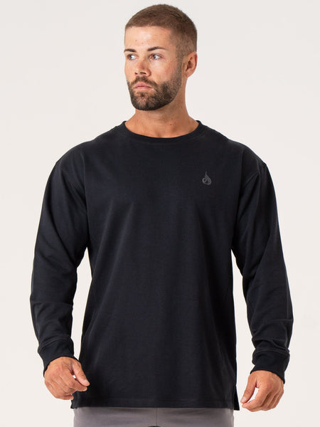 Force Crew Neck - Black - Ryderwear