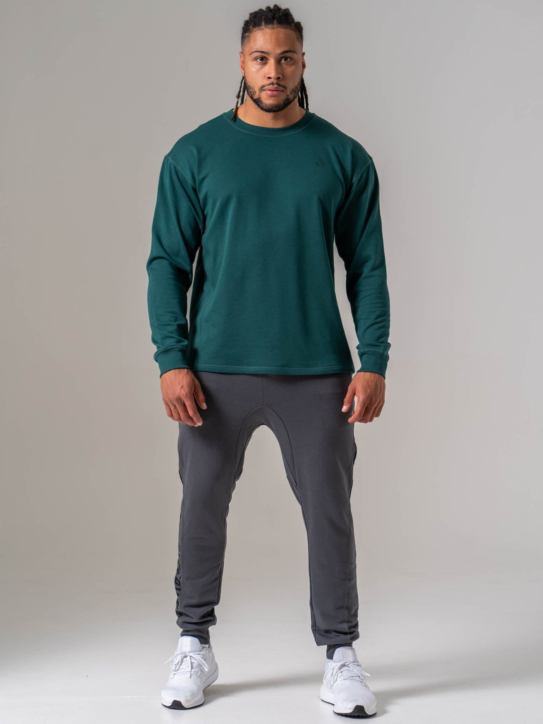 Force Crew Neck - Emerald Clothing Ryderwear 