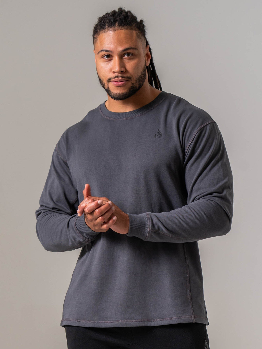 Force Crew Neck - Graphite Clothing Ryderwear 