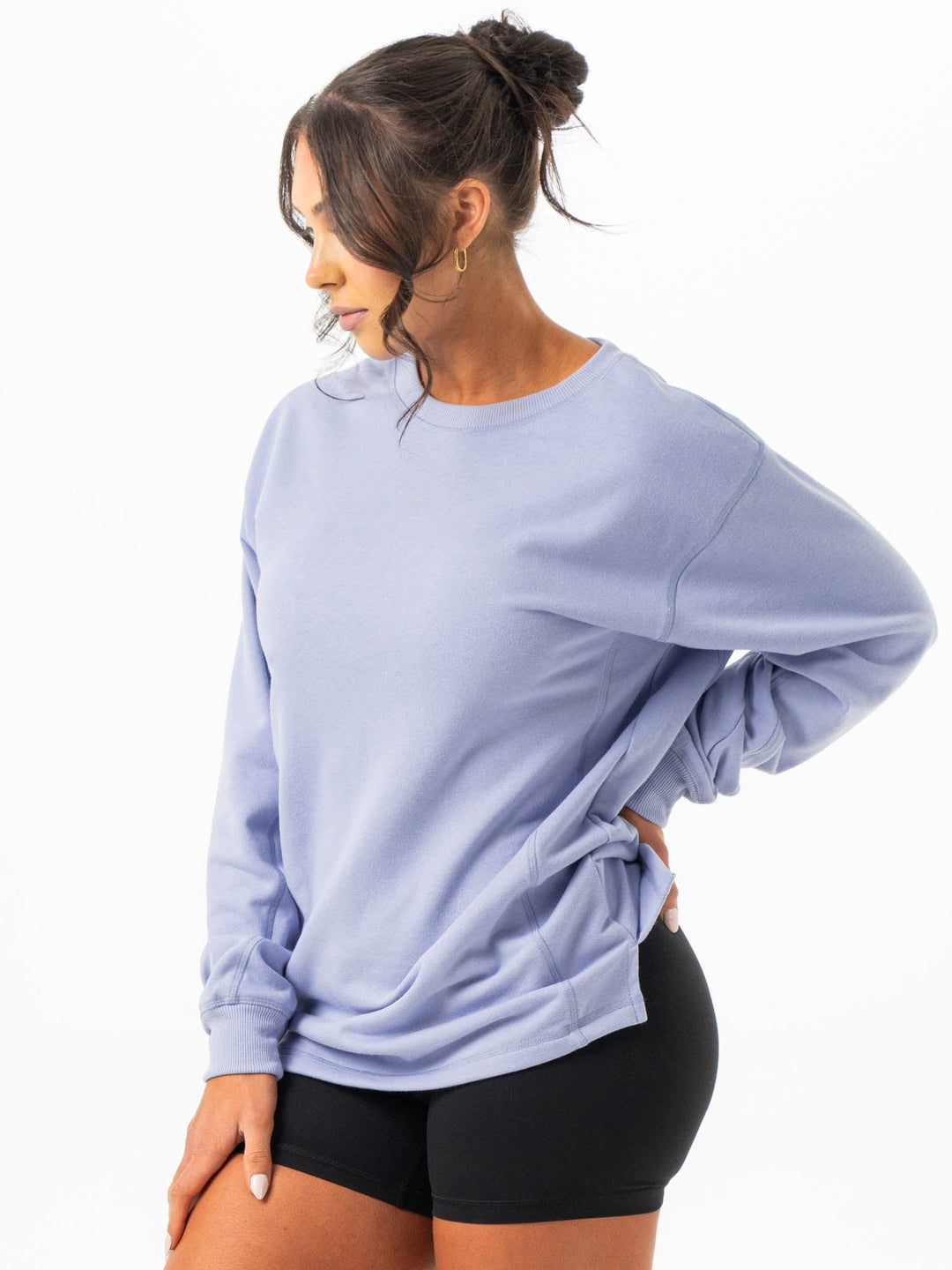 Force Crew Neck - Lilac Blue Clothing Ryderwear 