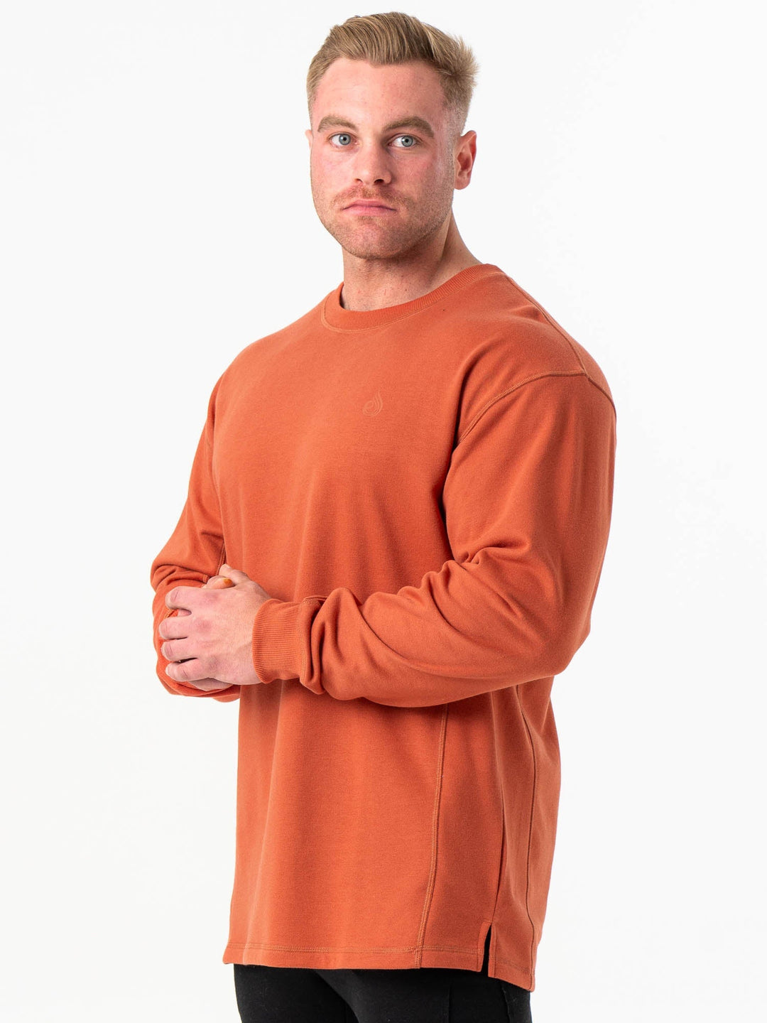 Force Crew Neck - Terracotta Clothing Ryderwear 
