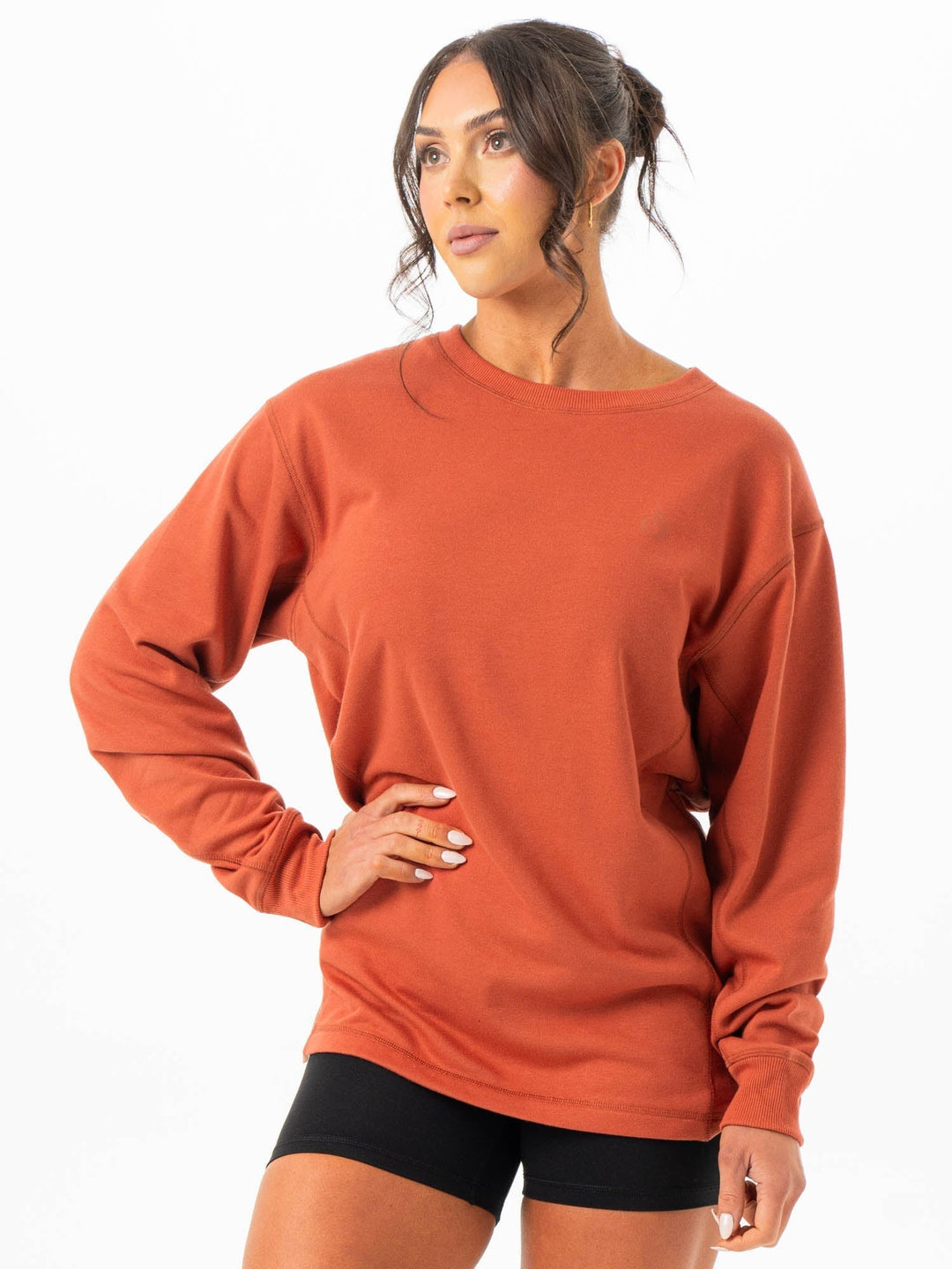 Force Crew Neck - Terracotta Clothing Ryderwear 