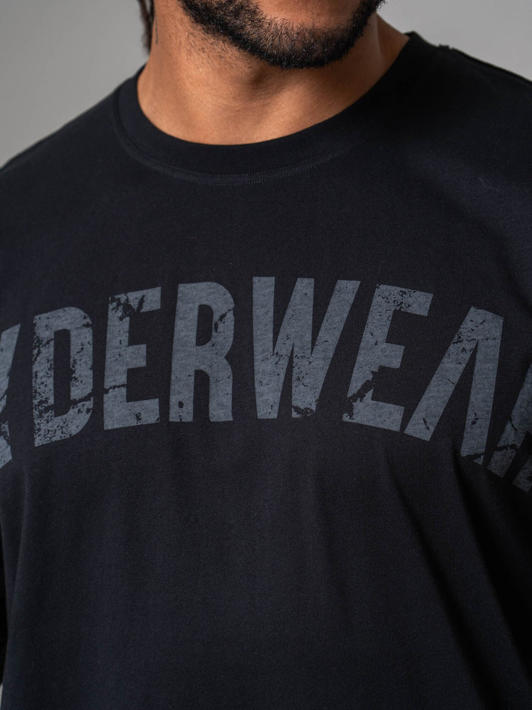 Force Oversized T-Shirt - Black Clothing Ryderwear 