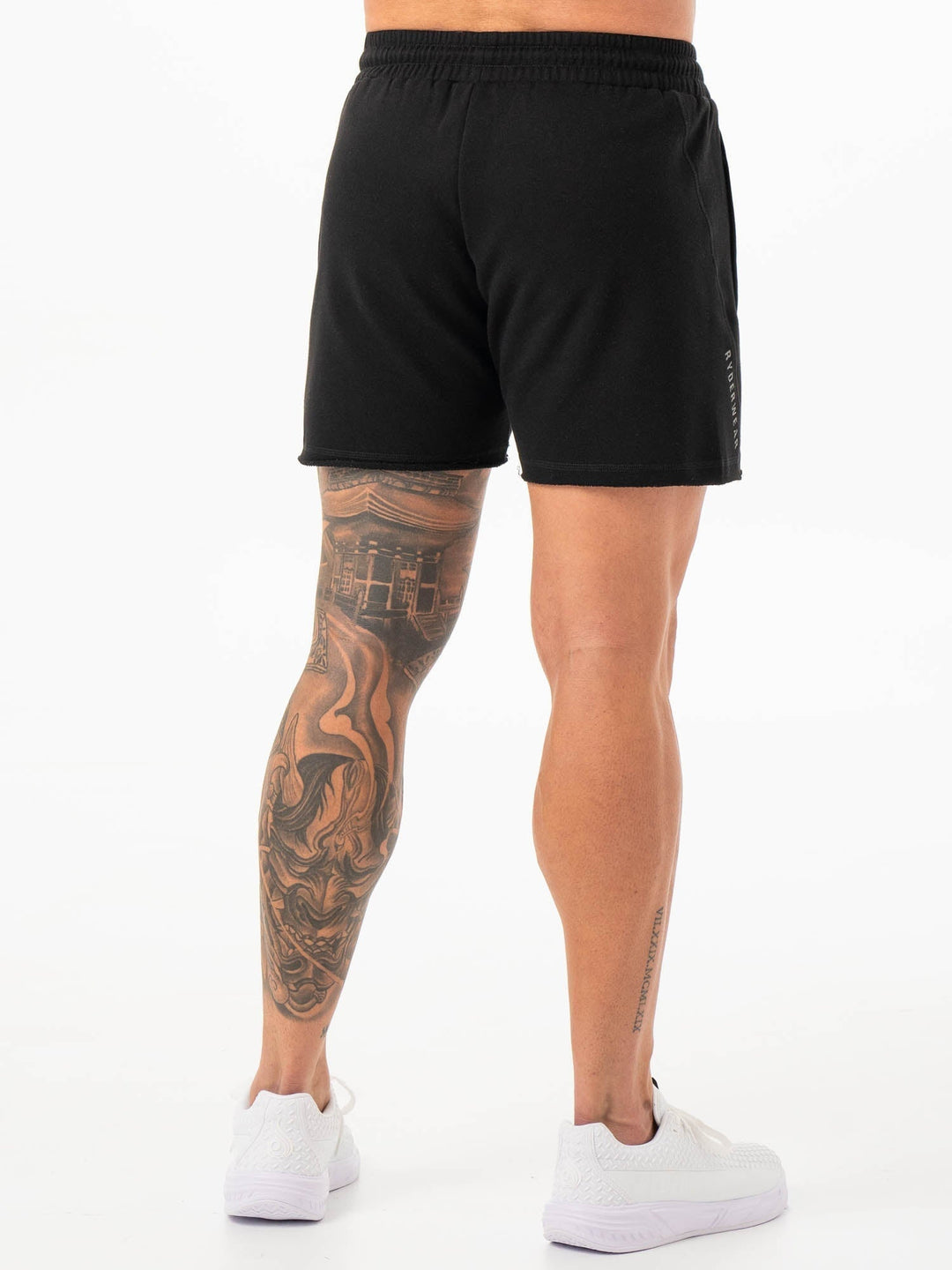Iron 5" Track Shorts - Black Clothing Ryderwear 