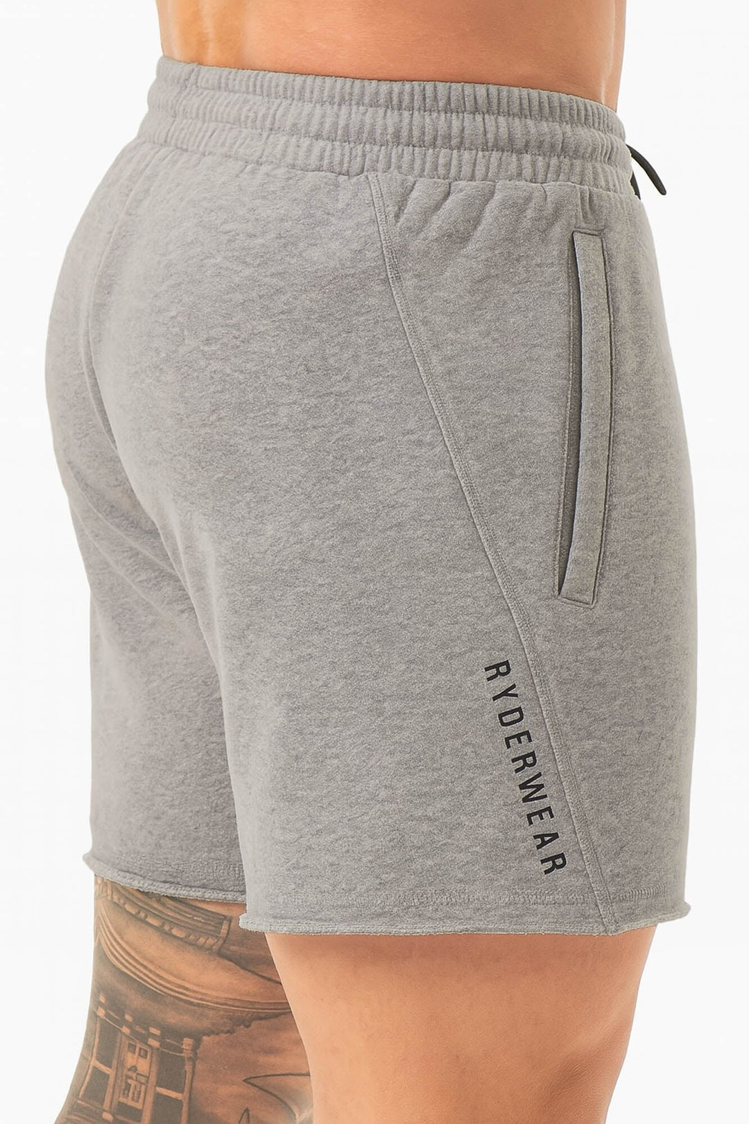 Iron 5" Track Shorts - Grey Marl Clothing Ryderwear 
