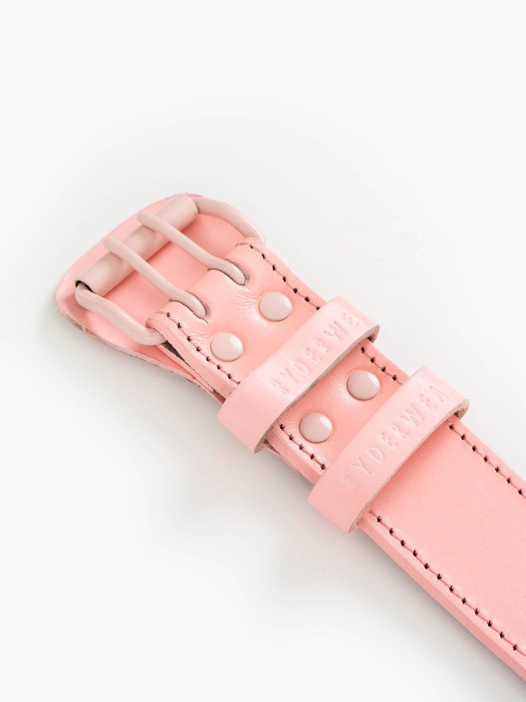 Leather Lifting Belt - Matte Blush Accessories Ryderwear 