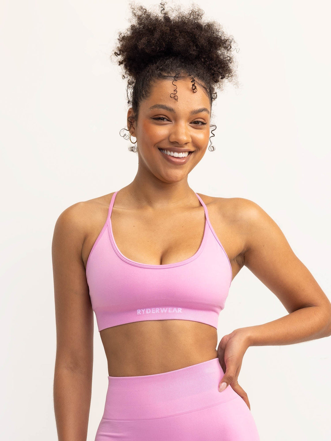 Lift 2.0 Seamless Sports Bra - Musk Pink Clothing Ryderwear 