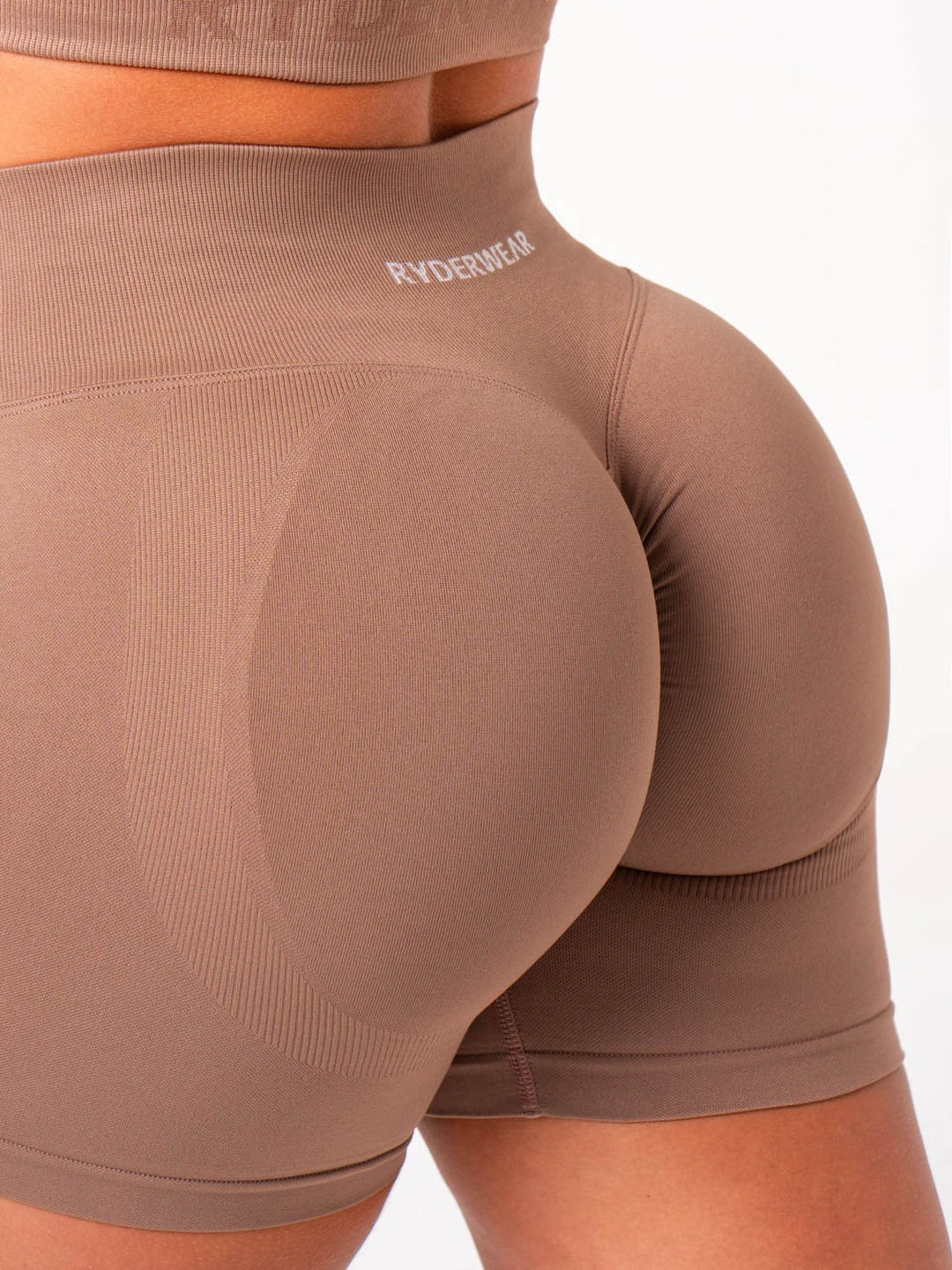 Lift Scrunch Shorts - Almond Clothing Ryderwear 