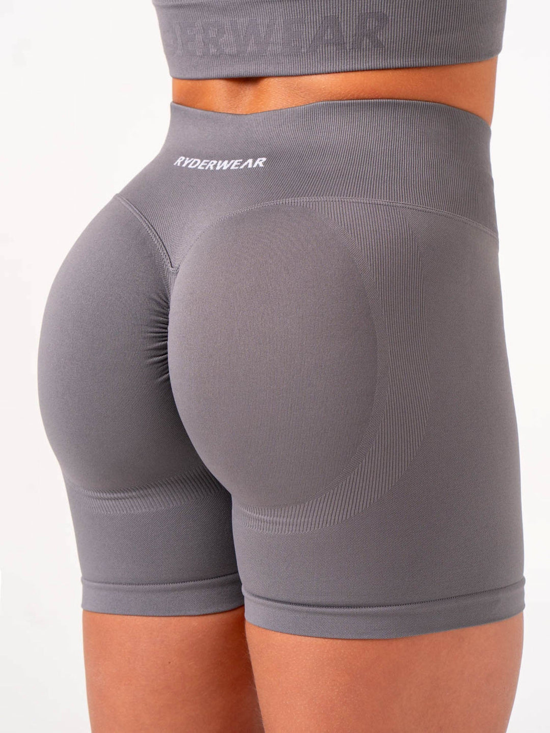 Lift Scrunch Shorts - Charcoal Clothing Ryderwear 