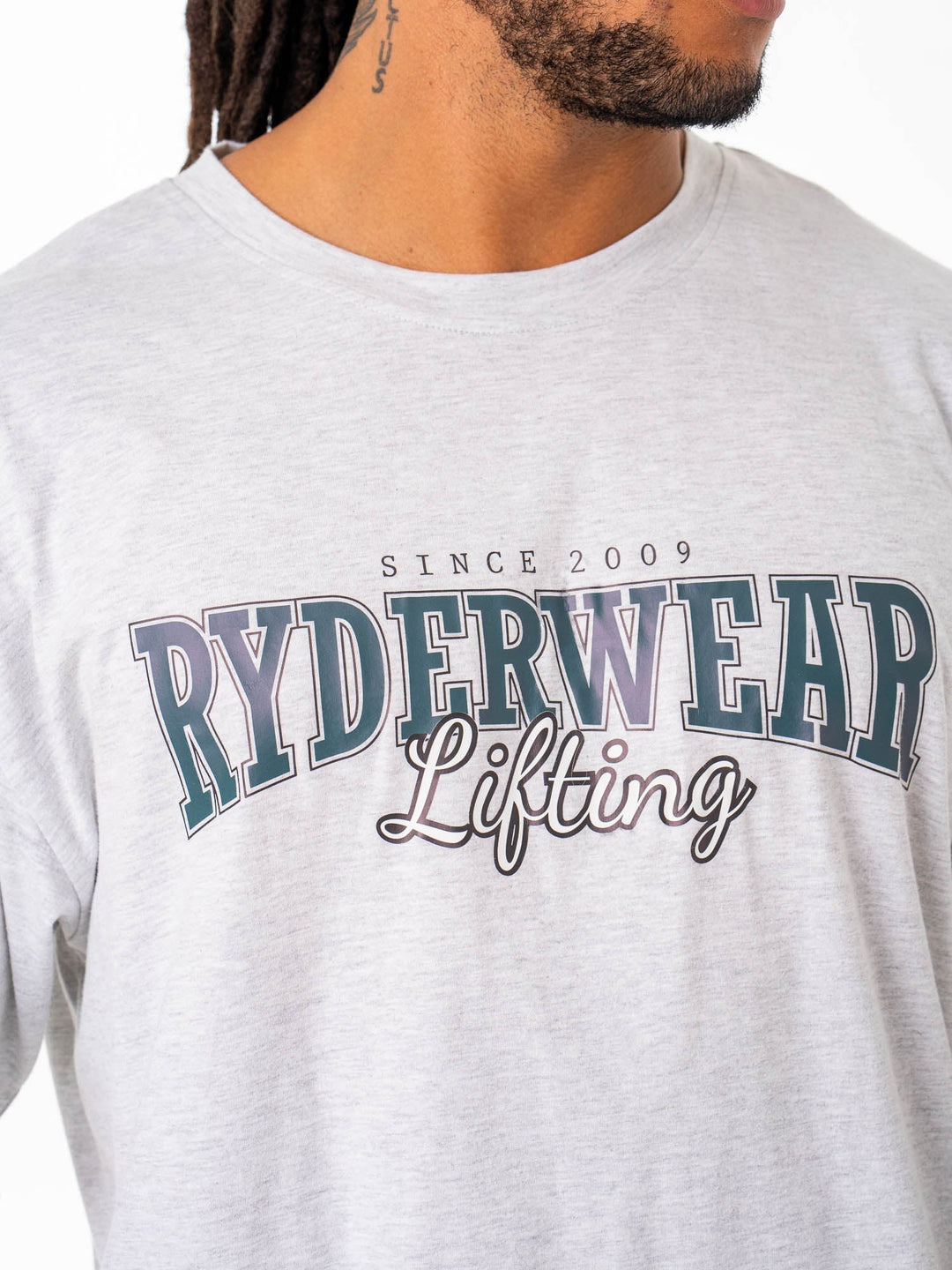 Lifting Oversized Tshirt - Snow Marle Clothing Ryderwear 