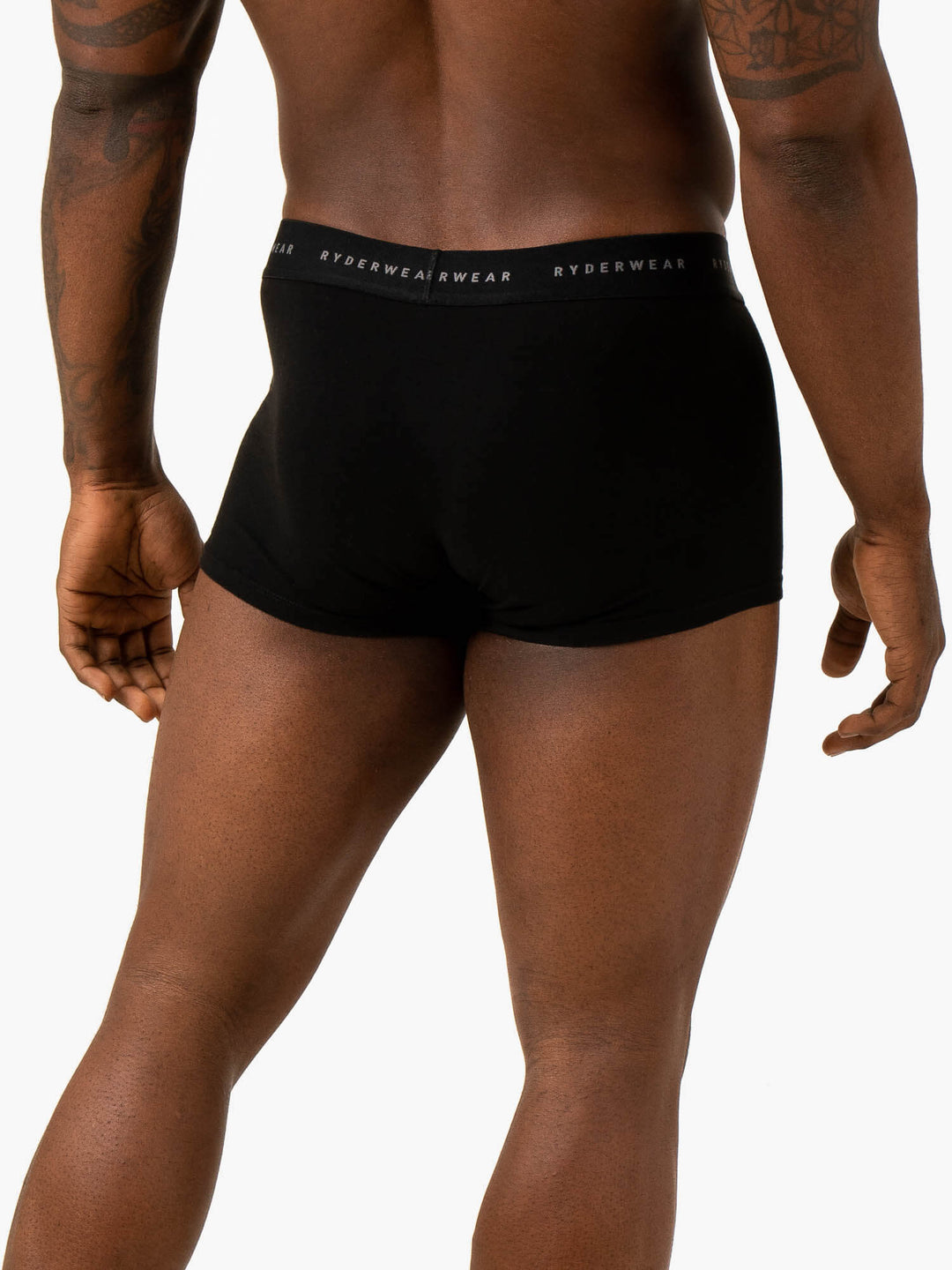 Mens Boxer Brief Underwear - Black Accessories Ryderwear 