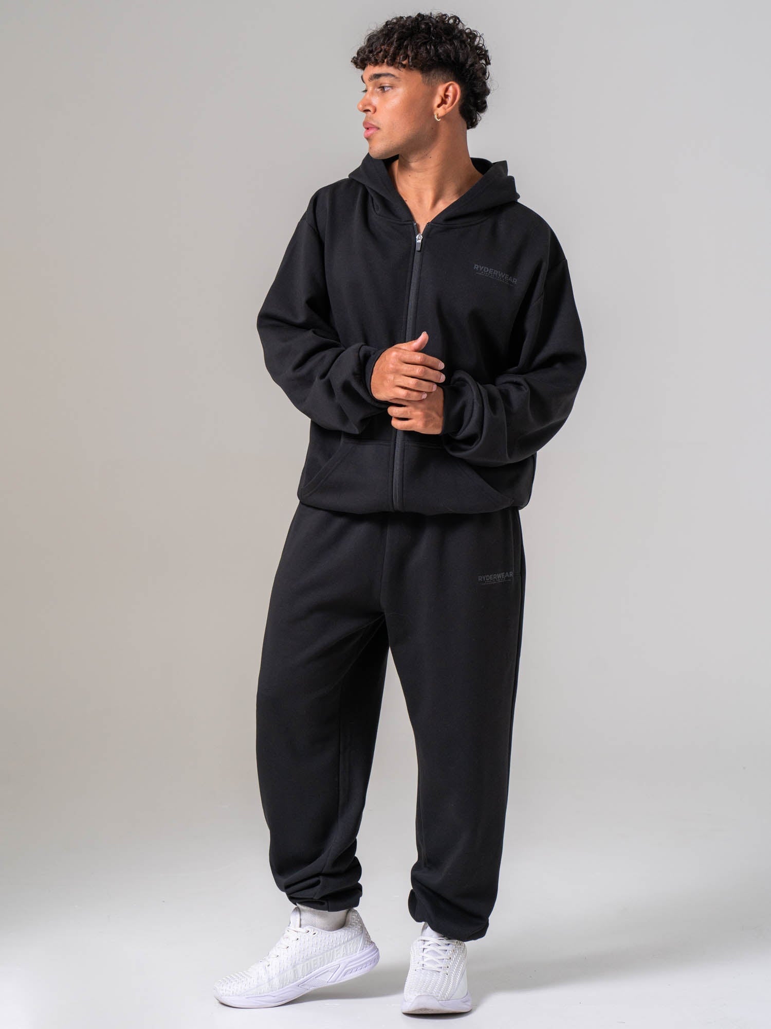 Mens Track Jacket - Black - Ryderwear