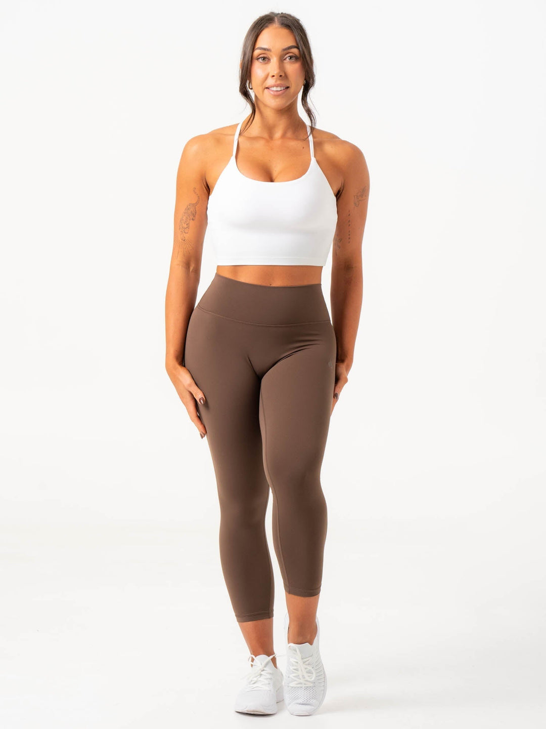 NKD 7/8 Leggings - Chocolate Clothing Ryderwear 