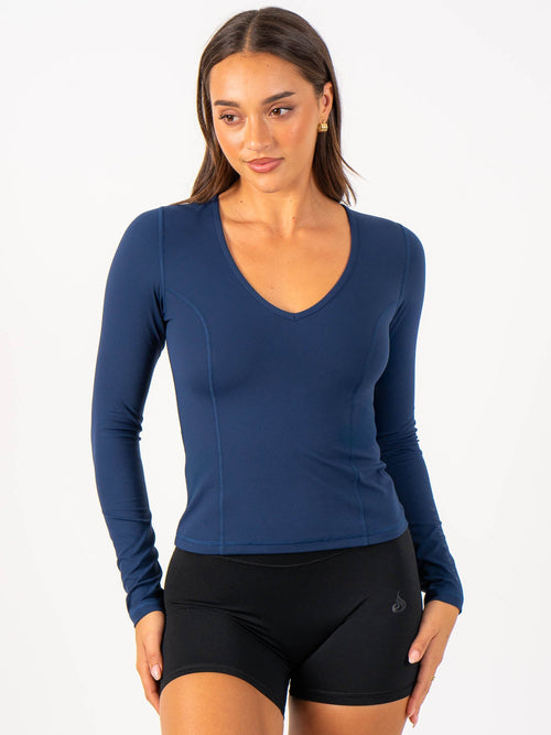 NKD Align Long Sleeve Training Top Navy