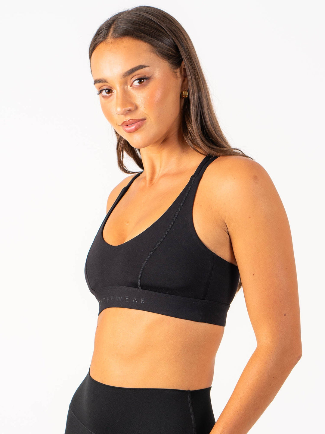 NKD Align Sports Bra - Black Clothing Ryderwear 