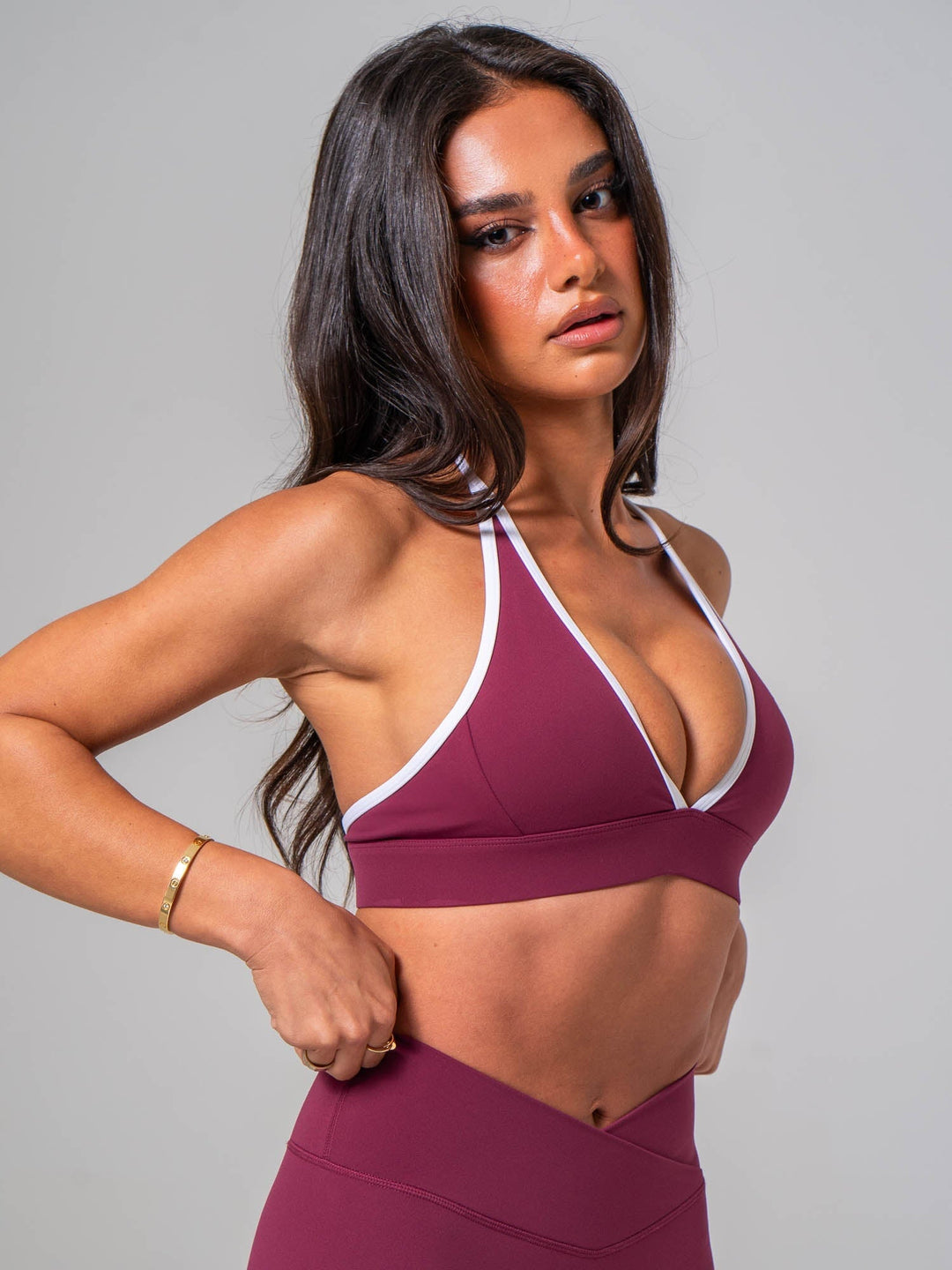 NKD Contrast Halter Bra - Cola Clothing Ryderwear 