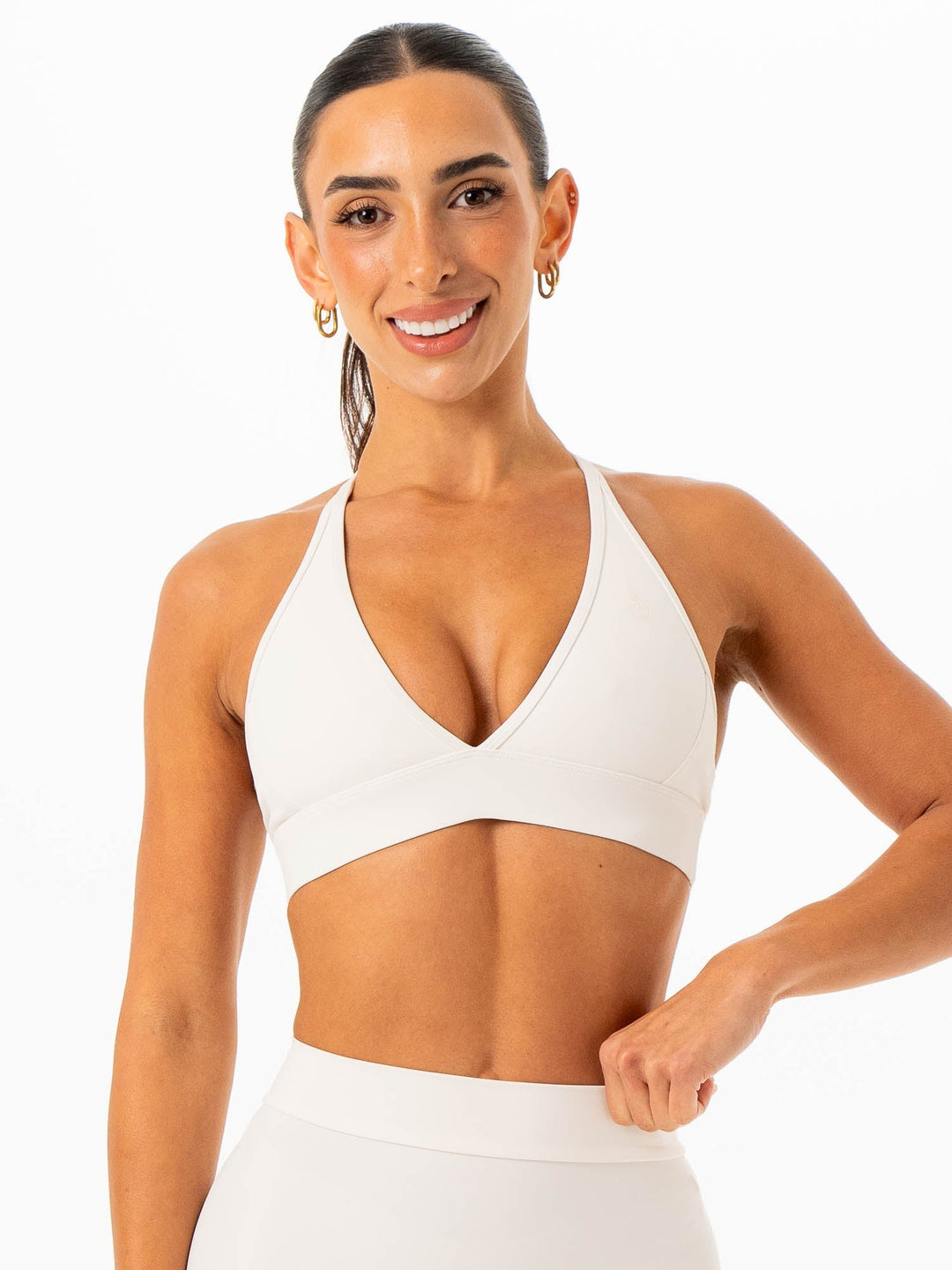 NKD Contrast Halter Bra - Vanilla Clothing Ryderwear 