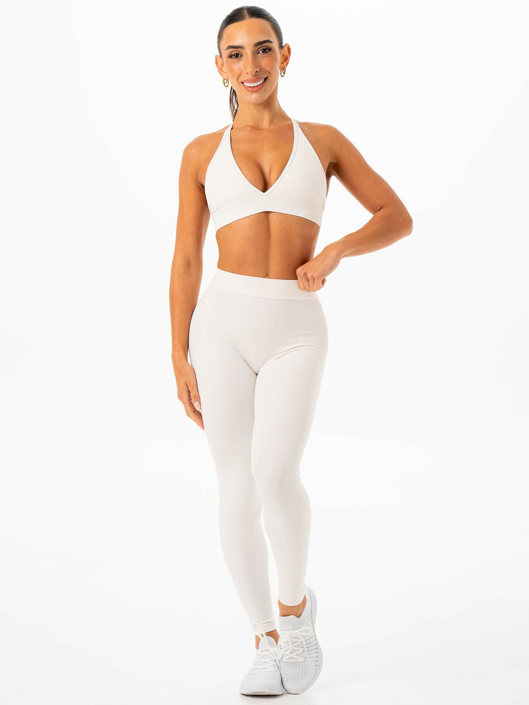 NKD Contrast Halter Bra - Vanilla Clothing Ryderwear 