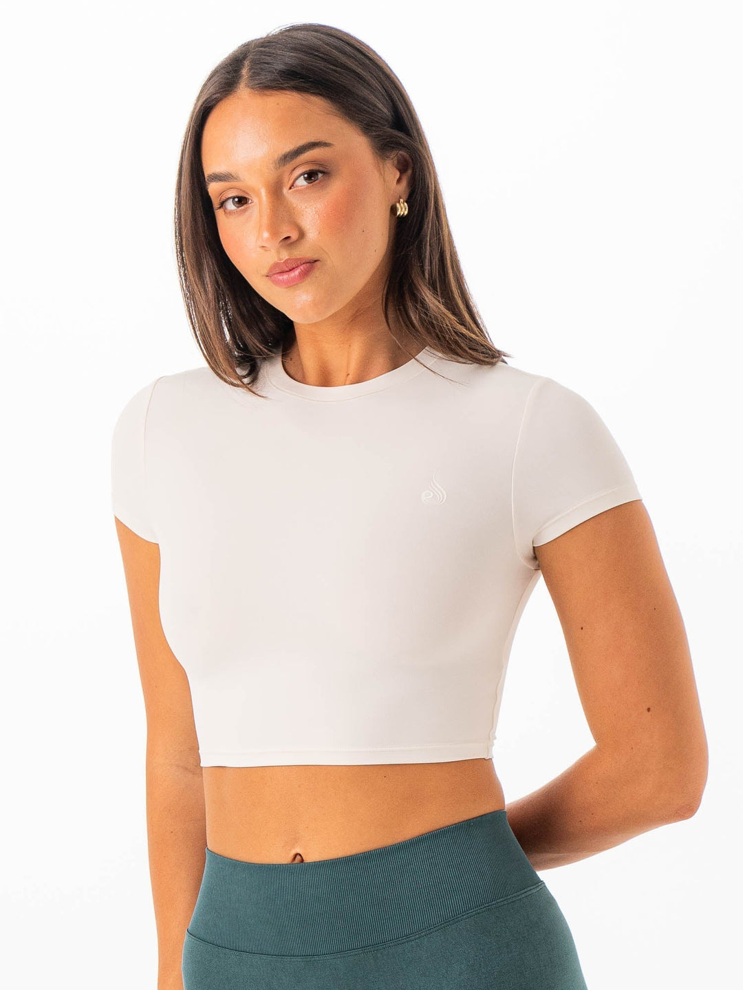 NKD Cropped Tee - Vanilla Clothing Ryderwear 