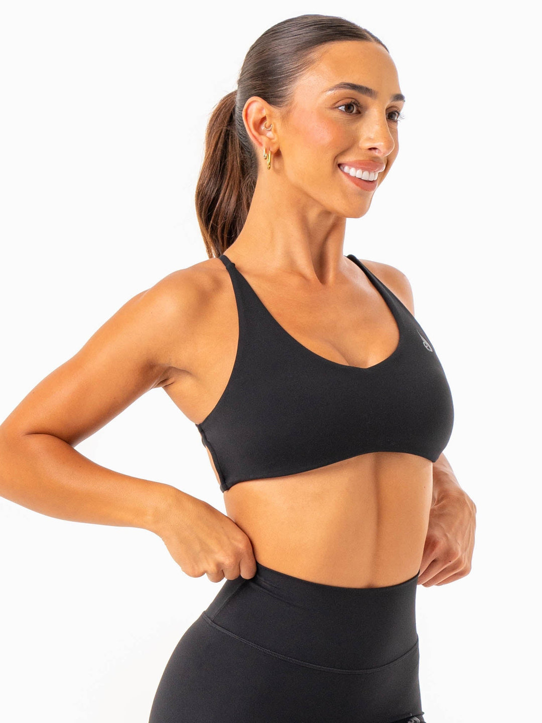 NKD Embody Sports Crop - Black Clothing Ryderwear 