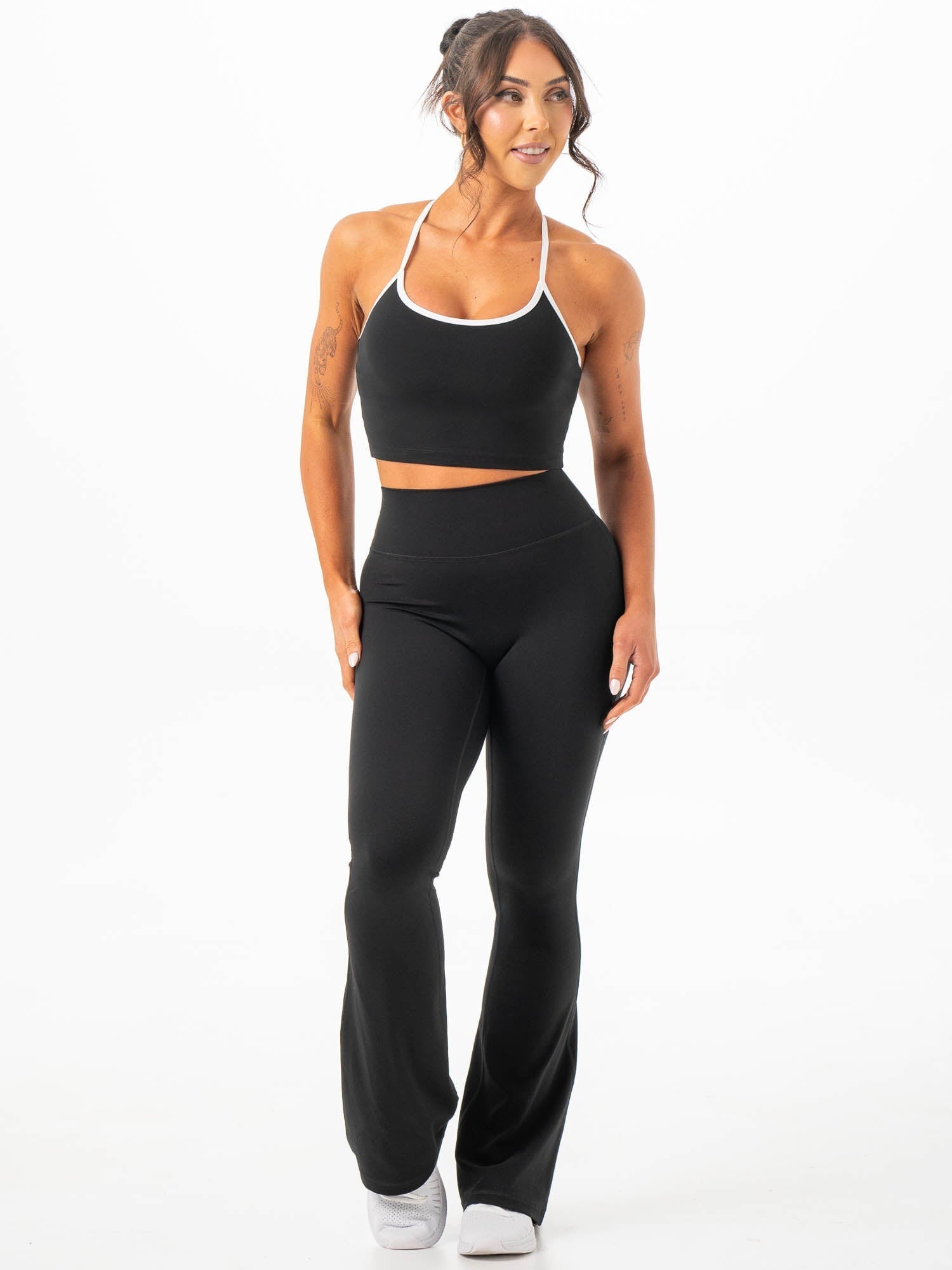 NKD Flared Leggings - Black - Ryderwear