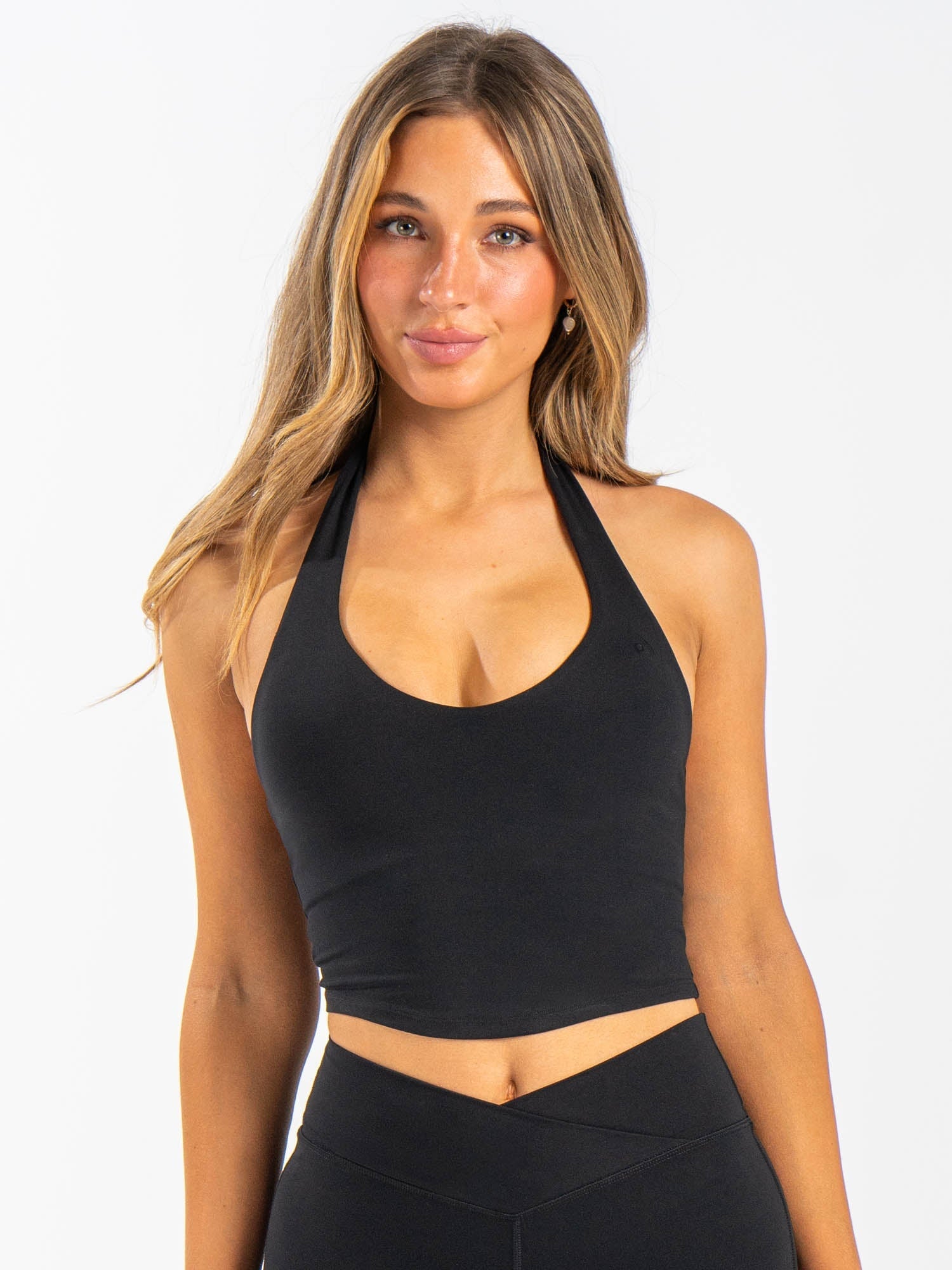 トップス theredthread S daring halter topsBlack THEREDTHREAD / ザレッドスレッド】S daring halter tops