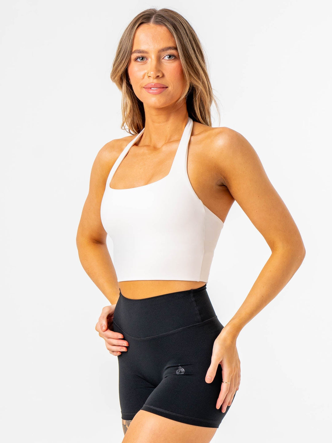 NKD Halter Tank - Off White Clothing Ryderwear 