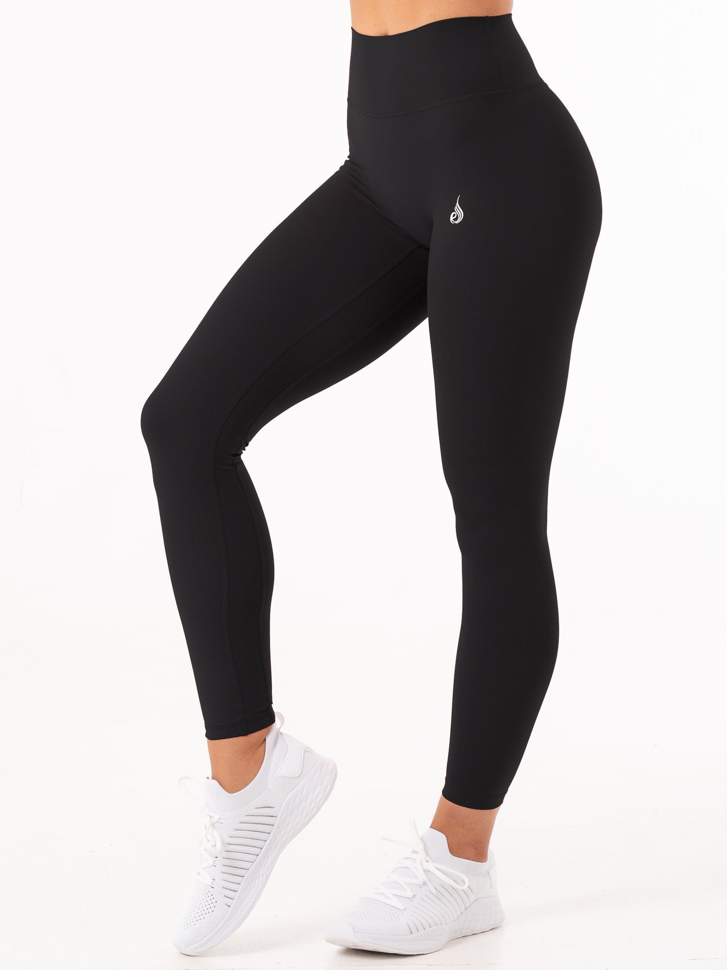 NKD High Waisted Leggings - Black - Ryderwear