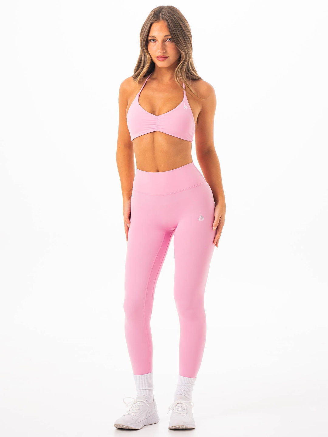 NKD High Waisted Leggings - Pink Clothing Ryderwear 