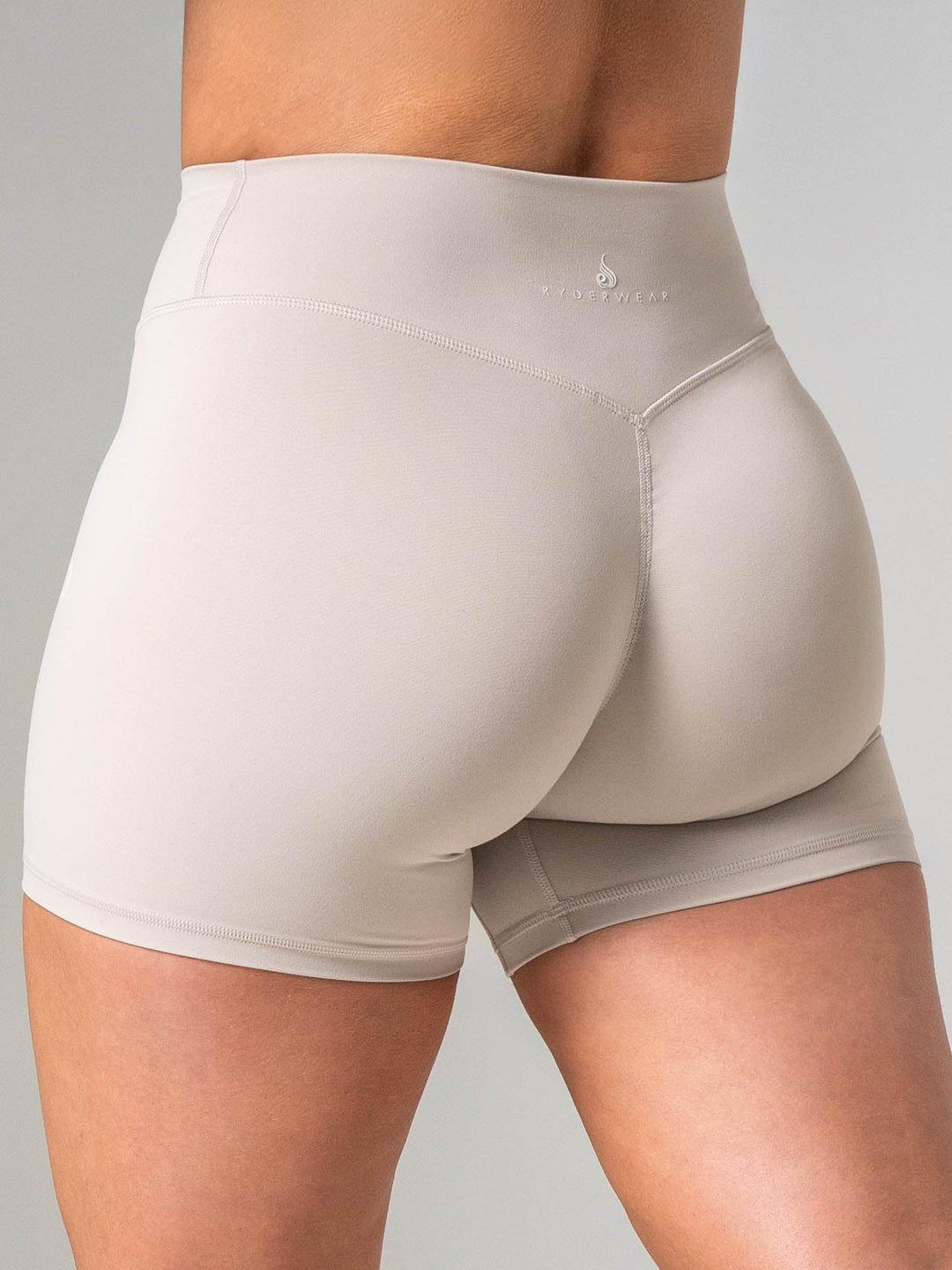 NKD Invisible Scrunch Short - Oat Milk Clothing Ryderwear 