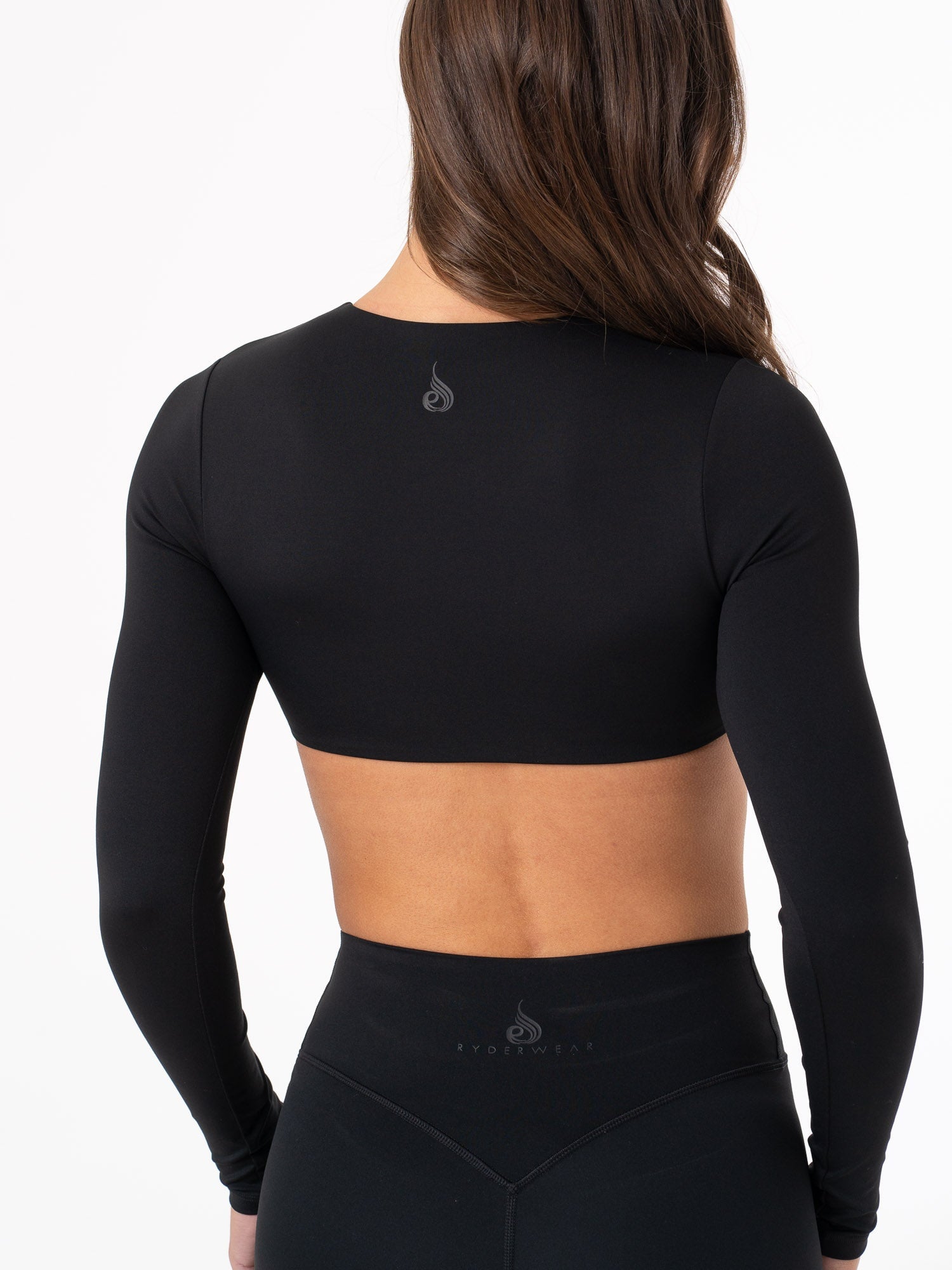 NKD Knot Long Sleeve Top - Black - Ryderwear
