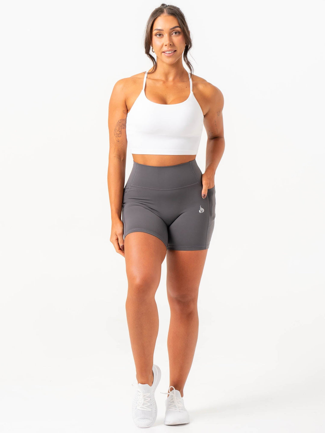 NKD Pocket Shorts - Charcoal Clothing Ryderwear 